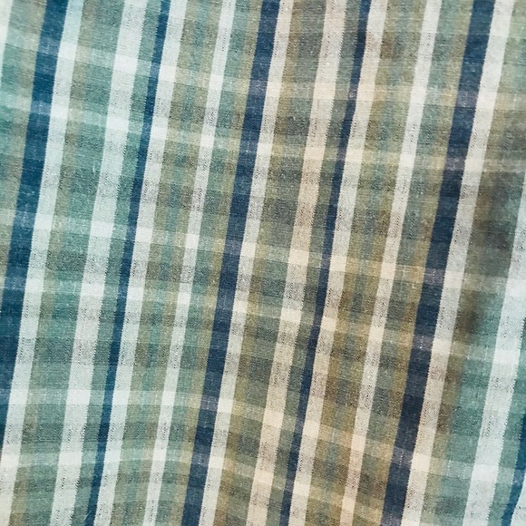 Eddie Bauer Mens Large Plaid Green Shorts - Picture 3 of 5